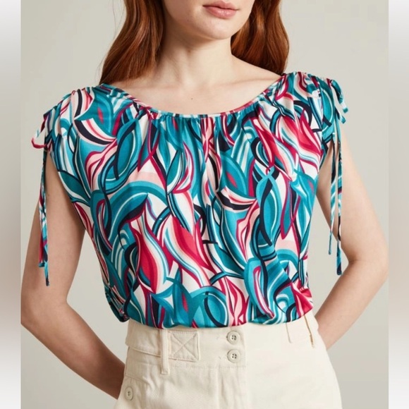 MaxMara Tops - PennyBlack by Max Mara Kimono Sleeve T-shirt Sz: Medium Multicolor Spring/Summer
